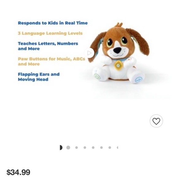 NEW Leap Frog Interactive Learning Plush Puppy Toy - Picture 5 of 6